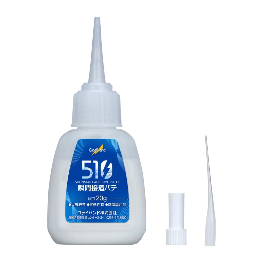 GodHand 510 Моментальная адгезивная шпатлевка Цианоакрилат GH-510-INP, белый